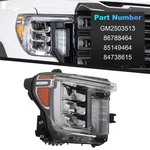 Headlight For Gmc Sierra 2500/3500 Hd 2020-2023 Full Led Passenger Right. Fixed Price $269.99.