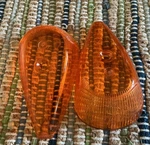 Vintage Pair Hassia Bl 23 Amber Turn Signal Lens Volkswagen Beetle Bug Sae Dp 66. Fixed Price $39.99.