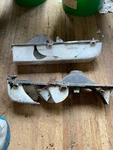 1976 Oldsmobile Delta 88 Front Park Turn Signal Light Assembly Set Pair Rough. Fixed Price $85.00.
