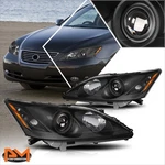 For 07-09 Lexus Es350 Oe Style Black Housing Amber Corner Projector Headlights. Fixed Price $236.89.