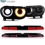 Vland 2 Pairs Led Headlights+red Tail Light For 2008-2014 Dodge Challenger. Fixed Price $708.99.
