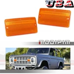 For Ford Bronco 1969-1977 Amber Front Grill Left/right Turn Signal Lights Covers. Fixed Price $17.99.