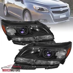 Black Projector Headlights Fits 2013-2015 Chevy Malibu 2016 Limited Halo. Fixed Price $132.49.