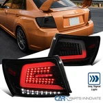 Fit 08-14 Subaru Impreza Wrx Glossy Blk Dark Smoke Tail Lamps+sequential Led Bar. Fixed Price $315.95.