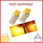 Phinlion 7443 Amber Led Turn Signal Light Bulbs Super Bright 3014 72-smd T20 744. Fixed Price $24.18.