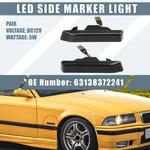 2pcs Car Led Side Marker Amber Light 63138372241 For Bmw 323i 323is 1998-1999. Fixed Price $16.75.