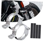 Biqing Motorcycle Turn Signal Bracket With Clamps - No-drill 32-41mm Silver. Fixed Price $35.87.