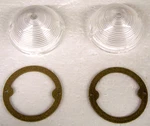 1955 56 57 Chevy Truck Clear Parking Lamp Lenses & Gaskets Pair. Fixed Price $27.00.