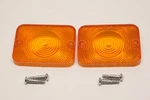 Pair Nors 1963 Ford Fairlane Falcon Parking Lamp Light Amber Lenses C3dz-13208-a. Fixed Price $22.95.