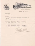 United States St. Louis National Life Insurance Company Logo 1909 Receipt. Fixed Price $10.36.