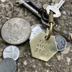 1977 Datsun 280 Z Solid Brass Key Fob 77. Fixed Price $14.95.
