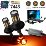 Syneticusa Canbus 7443 Led Turn Signal Parking Light Bulbs Amber Wired Resistor. Fixed Price $28.79.