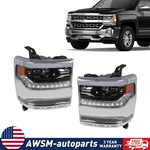 Full Led For 2016-2018 Chevy Silverado 1500 Chrome Drl Projector Headlights. Fixed Price $281.35.