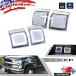 For 1994-1998 Chevy C/k 1500 2500 3500 Clear White Led Side Marker Corner Lights. Fixed Price $44.99.