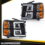 Led Drl Projector Headlights Fit For Chevy Silverado 1500 2500 07-14 Black Amber. Fixed Price $113.56.