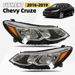 Pair Halogen Headlights For 2016-2019 Chevy Cruze With Bulbs Chrome Left+ Right. Fixed Price $159.99.