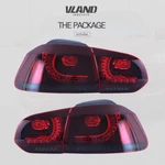 Vland Full Led Tail Lights For Vw Golf 6 Mk6 2010-2013 Red Smoked Rear. Fixed Price $259.99.