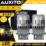 Auxito 3157 3156 T25 Amber Led Yellow Turn Signal Parking Light Bulb Error Free. Fixed Price $46.07.