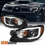 Fits 2006-2007 Subaru Impreza Wrx Outback Black Led Drl Projector Headlights Set. Fixed Price $265.99.