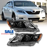 For 2007-2009 Toyota Camry Projector Headlight Assembly Black Lamp Right+left. Fixed Price $159.94.