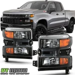 2019-2022 Chevy Silverado 1500 Halogen W/o Led Headlights Headlamps Left+right. Fixed Price $189.99.