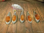 5 Vintage Amber Cab Clearance Marker Light S Withe 4 )sae-p-1691 1) Saepc68 Oem. Fixed Price $99.00.
