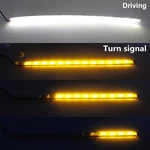 2pcs Led Switchback Car Flexible Strip Light Drl Sequential Turn Signal Lamp. Fixed Price $23.95.