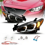 2014- 2017 Fit Mazda 6/2013-2016 Atenza Led Bar Projector Headlights Pair. Fixed Price $340.18.