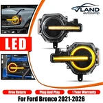 Pair Vland Led Headlights For 2020-2026 Ford Bronco With W/yellow Drl Animation. Fixed Price $564.99.