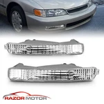 For 1996 1997 Honda Accord Chrome Bumper Lights Left Right Signal Parking Lamps. Fixed Price $28.26.