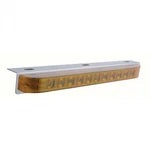 17 5/16" Stainless Light Bracket W/ 11 Led 17" Bar - Amber Led/amber Lens. Fixed Price $111.06.