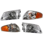 Headlight Kit For 2000-2002 Mazda 626 Driver And Passenger Side Clear Lens. Fixed Price $131.40.