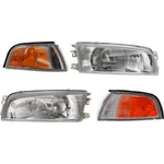 Headlight Kit For 1997-2001 Mitsubishi Mirage Sedan With Corner Light Lh And Rh. Fixed Price $108.25.