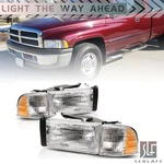 For Dodge Ram 1994-2002 Headlight Crystal Fresnel Lens+amber Corner Right+left. Fixed Price $42.72.