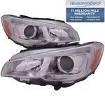 Headlights Set Fits 15-2021 Subaru Wrx Su2502152 Su2503152 Halogen Chrome. Fixed Price $245.47.