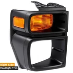 Fits 08-14 Ford E150 E250 E350 Headlight Trim Bezel W/parking Light Passenger Rh. Fixed Price $33.81.
