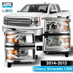 2014-2015 For Chevy Silverado Headlights Projector W/ Led Drl Driving Lamps. Fixed Price $279.99.