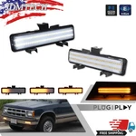 83-94 Chevy S10 Blazer Gmc S15 Jimmy Front Park Signal Lamp Clear Switchback Led. Fixed Price $64.99.