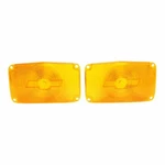 New Pair Of Amber Parking Light Lens With Bowtie Trim Parts Fits Bel Air A1386. Fixed Price $74.00.