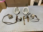 1967-68 Ford Mustang Front Turn Signal Parking Light Sae Pd 67mg With Housings. Fixed Price $65.00.