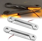 Chrome Led Flush Fork Turn Signals Brackets For Harley Touring Electra. Fixed Price $36.74.