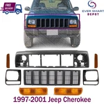Header Panel Grille Headlight Door Park & Corner Lights For 97-01 Jeep Cherokee. Fixed Price $240.55.
