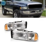 For 1994-2002 Dodge Ram 1500 2500 3500 Left&right Side Chrome Headlight Headlamp. Fixed Price $42.76.