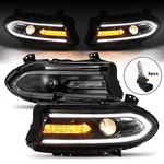 Pair Led Drl Projector Headlights Assemblies For Dodge Charger 2015-2023 Lh+rh. Fixed Price $192.11.
