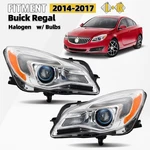 For 2014-2017 Buick Regal Halogen Headlight W/bulb Chrome Left+right Pair. Fixed Price $197.99.