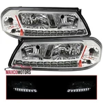 Headlights Fits 2000-2005 Chevy Impala Led Strip Clear Lamps Left+right 00-05. Fixed Price $116.49.