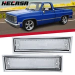 Pair Front Signal Side Marker Lights Clear Fit For 81-91 Gmc Chevy Pickup Truck. Fixed Price $13.82.