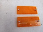 2 Oem 83-88 Bmw 528e Sedan Front Bumper Turn Signal Parking Light Lens P25-2. Fixed Price $18.00.