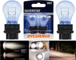 Sylvania Silverstar 3057 26.9/6.7w Two Bulbs Front Turn Signal Parking Upgrade. Fixed Price $13.50.