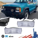For 1984-1996 Jeep Cherokee Xj/comanche Chrome Parking Signal Bumper Lights Lamp. Fixed Price $19.99.